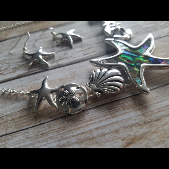 ☀️SALE☀️ Starfish abalone necklace set - Picture 2 of 7